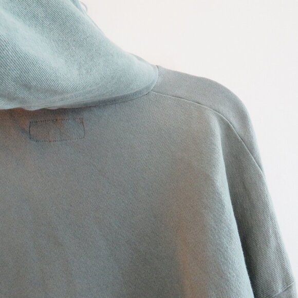 THE GREAT. The Teammate Sweatshirt with Hawk Graphic Double Washed Moss Sz 0 XS - Picture 14 of 16